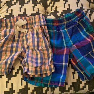 Plaid shorts bundle boys size 4